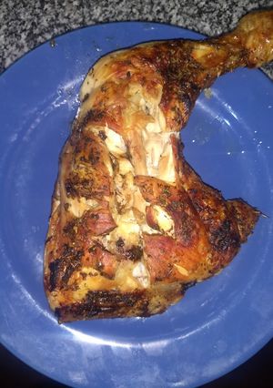 Una foto de Pollo al horno sabroso y sencillo!