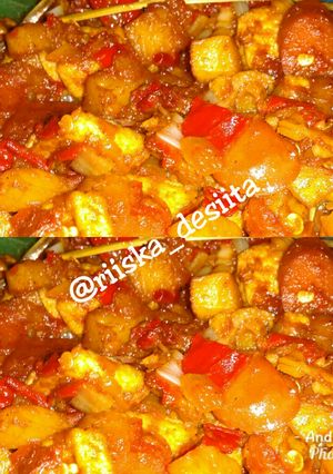 Foto resep Sambel goreng kentang+Tahu+Sosis