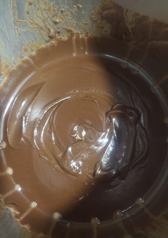 Una foto de Crema de choco y avellanas en Thermomix