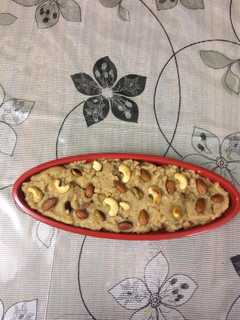 A picture of Bread halwa in my style.