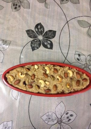 A picture of Bread halwa in my style.