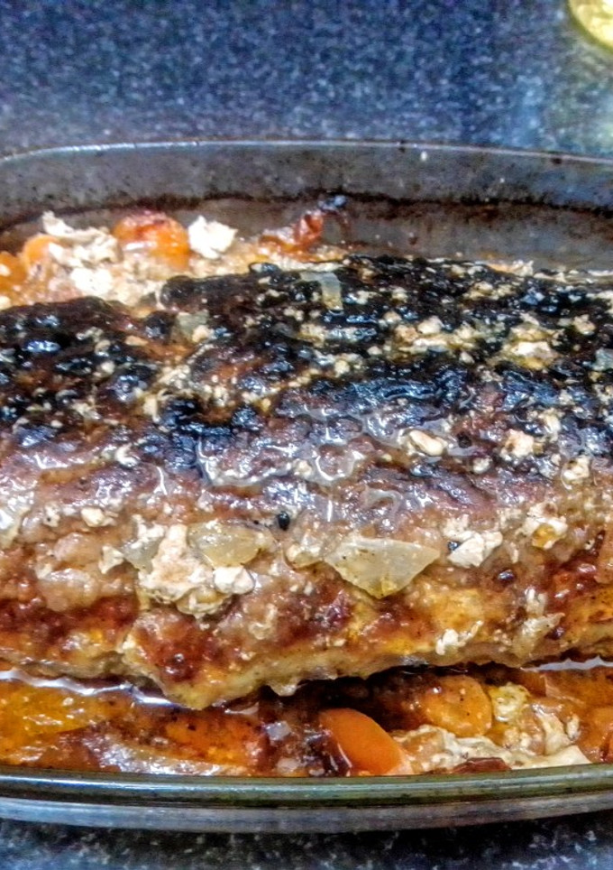Una foto de Rollo de carne picada relleno