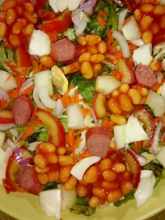 A picture of Salad decration.