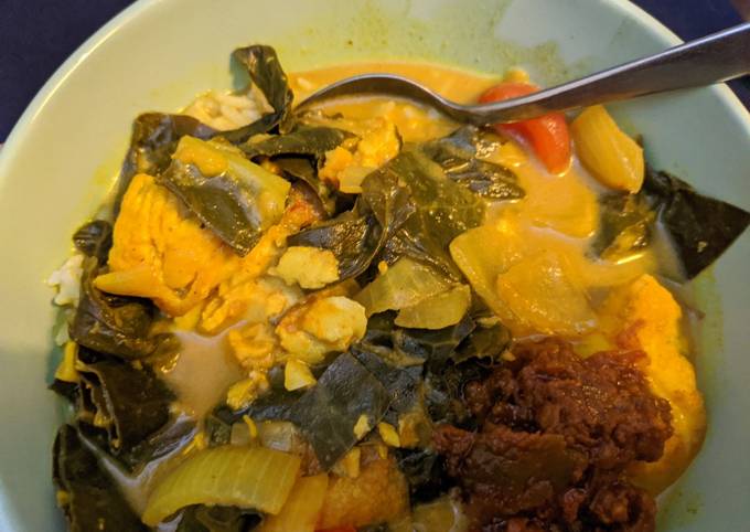 Coconut tamarind fish stew