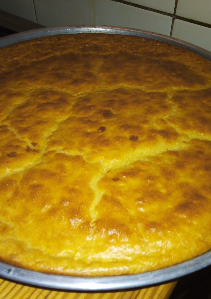 Una foto de Fainá de queso y crema de choclo🧀🌽