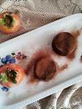 Budino di cachi al cacao