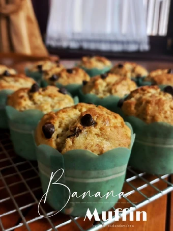 Cara Sederhana Menyiapkan Resep  Banana muffin monicsimplykitchen yang Lezat, Menggugah Selera