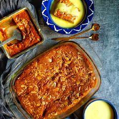 A picture of Eve's Pudding / Apple Pudding.