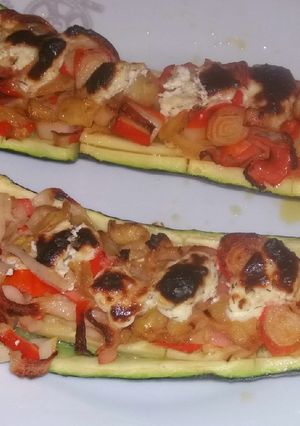 Una foto de Calabacines de surimi al horno