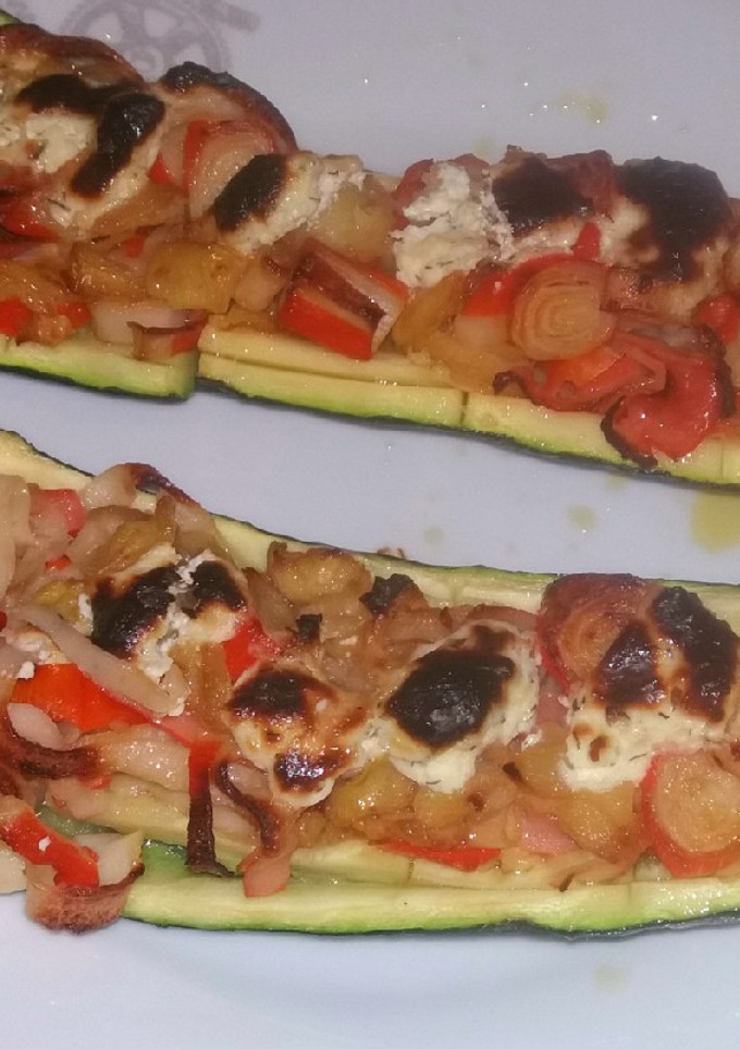 Una foto de Calabacines de surimi al horno