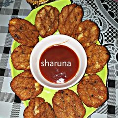 A picture of Arbi Poha Kebabs.