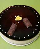 Mousse de orujo y cobertura de licor de cafe