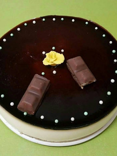 Una foto de Mousse de orujo y cobertura de licor de cafe