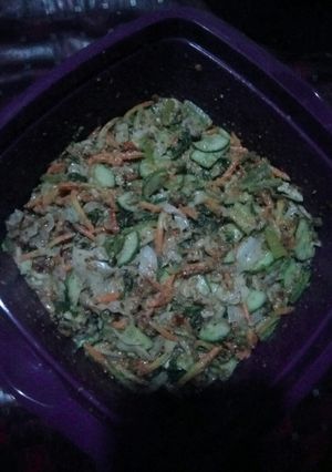 Foto resep Perdana bikin sambel pecel sendiri 😂😂 pecel ala rumahan 💃💃🍽