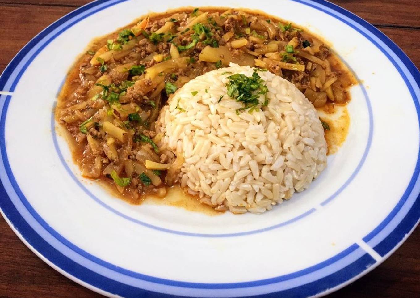 Olluquito con Carne Molida