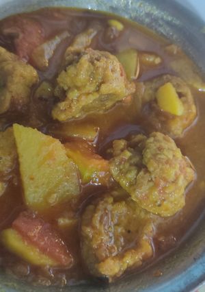 पेठा बड़ी की सब्जी (Petha badi ki sabzi recipe in Hindi) रेसिपी मुख्य फोटो