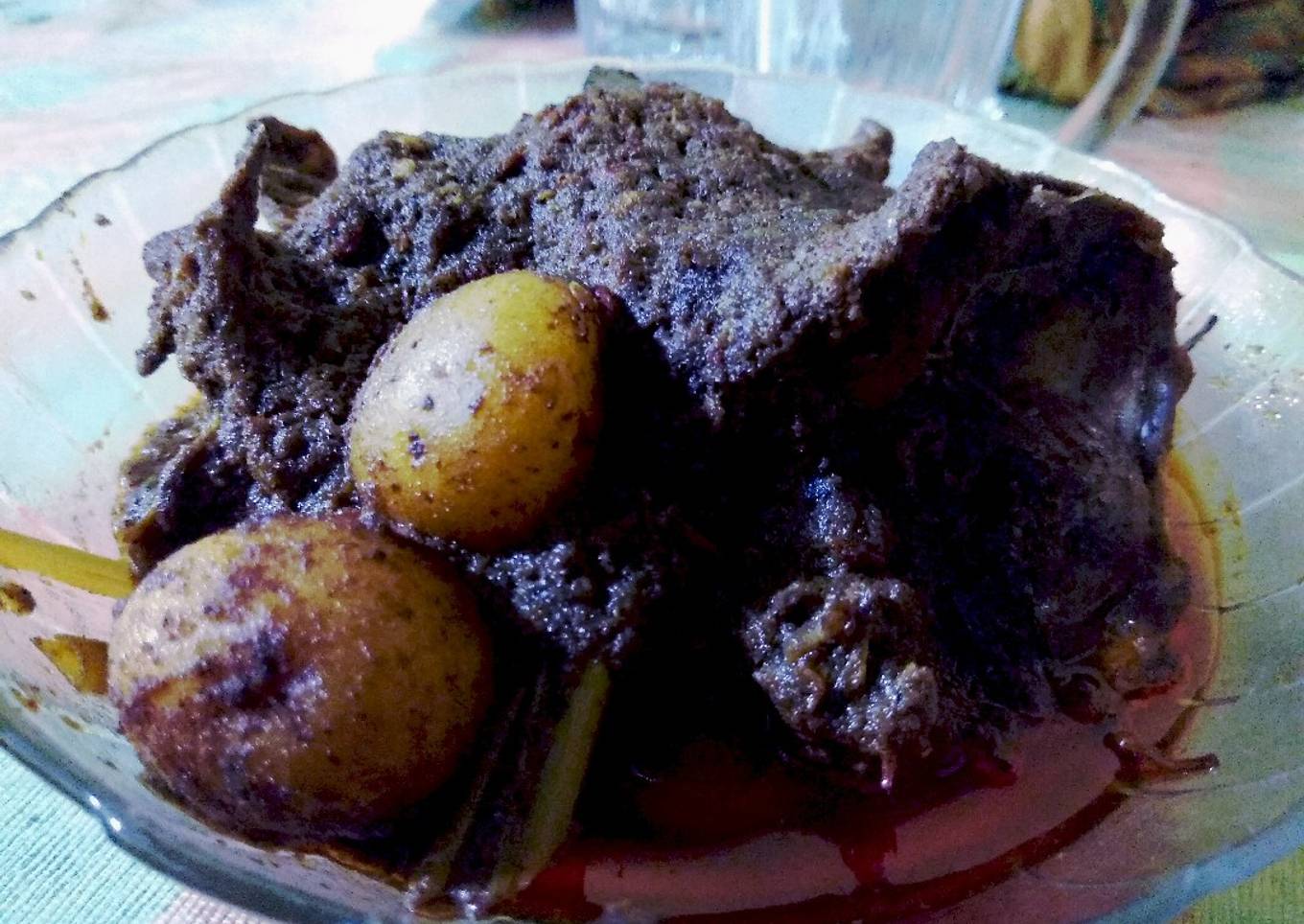 Rendang Ayam Kampung + Kentang