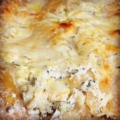 A picture of Seafood Lasagna.