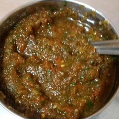 A picture of Mint coriander chutney.