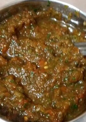 A picture of Mint coriander chutney.