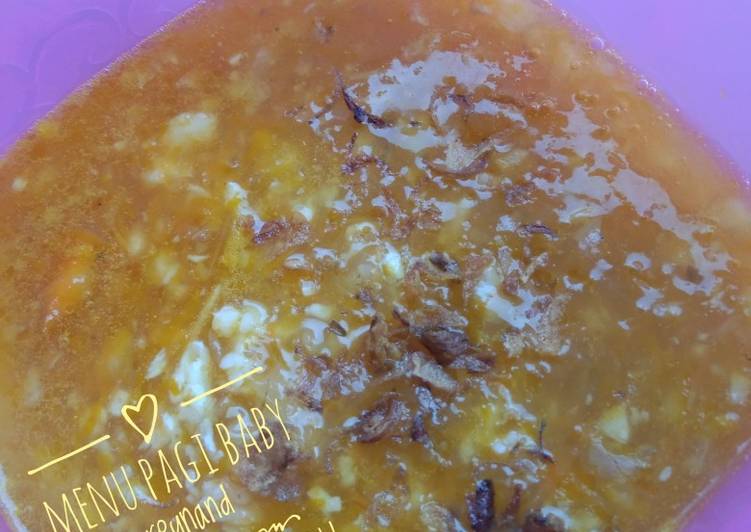 Sup udang labu (mpasi 11 bulan)