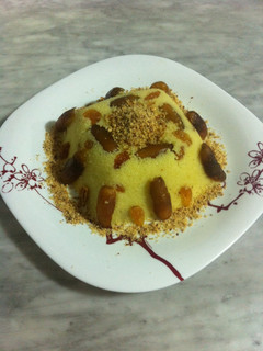 A picture of Messfouf (sweet couscous).