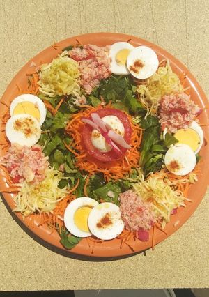 Una foto de Ensalada calabacín zanahoria