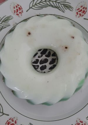 Foto resep Pudding Regal Pandan Susu