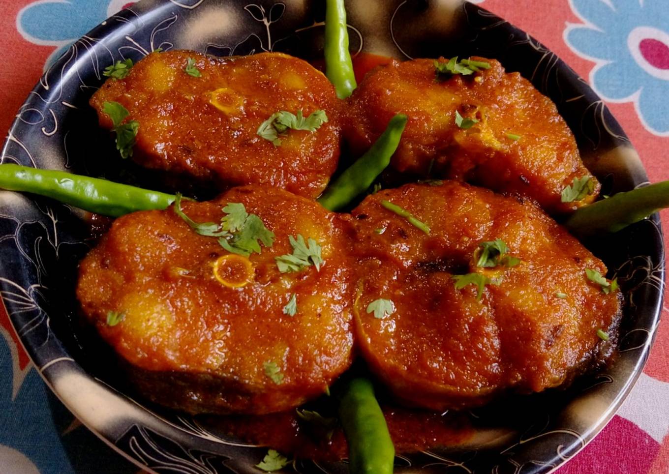 Aar Fish Kosha/Spicy Aar Fish