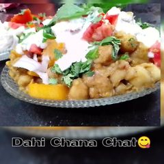 Dahi chana chat A picture of Dahi chana chat.