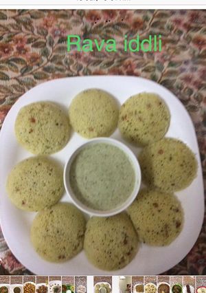 A picture of Rava Spongy Idli.