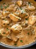 Stroganoff de Frango Cremoso.😍