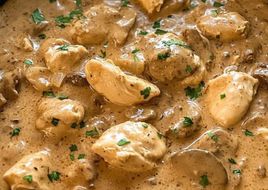 Stroganoff de Frango Cremoso.😍