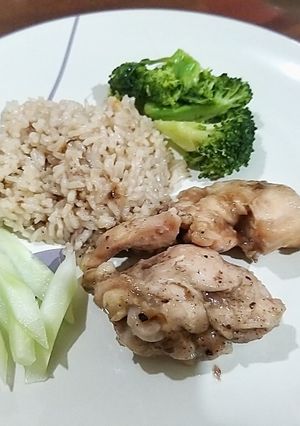 Foto resep Nasi Ayam Rice Cooker