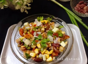 A picture of Mexican Corn With Beans Salad .