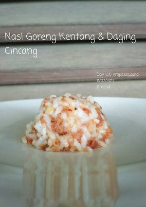 Foto resep Nasi Goreng Kentang dan Daging Cincang (mpasi 11+)