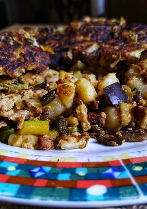 Una foto de Tortilla de Papa y Vegetales