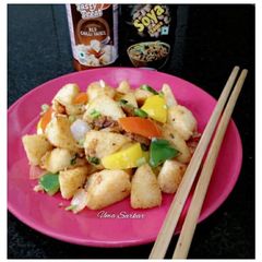A picture of Chinese twist Idlis.