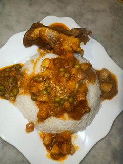 صورة لوصفة أرز أبيض بالخضار 🍚