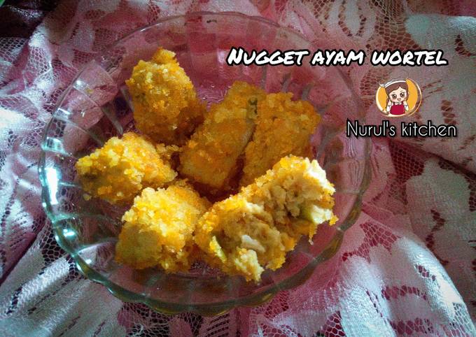 Bagaimana Menyiapkan Nugget ayam wortel yang Enak