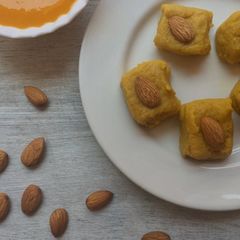 A picture of Mango Barfi.