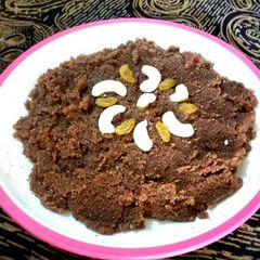 A picture of Delicious Chocolate Halwa.