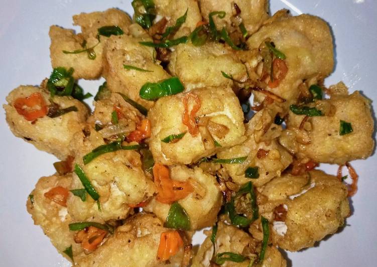 Tahu Cabe Garam Aroma Daun Jeruk