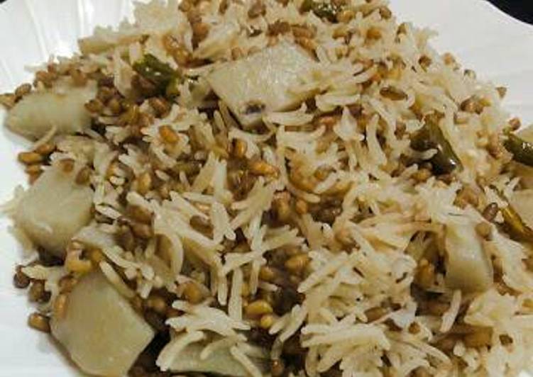 Recipe of Perfect Methi Khichdi (Healty Recipe)