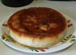 Una foto de Budín de pan y pasas