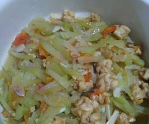 Resep mudah Tumis labu Siam tempe Yummy Mantul