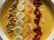 A picture of tangerine drink