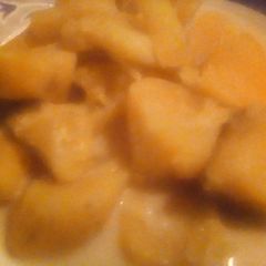 A picture of Coconut sweet potato's.