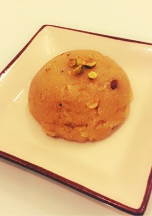 A picture of Pancha Tatva Halwa (5 ingredients dessert).