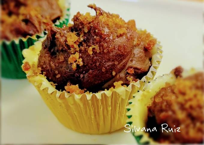 39.?Bombones de chocolate, café y brandy Receta de Silvana Ruiz- Cookpad